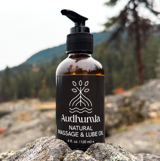Natural Massage & Lube Oil 4 oz