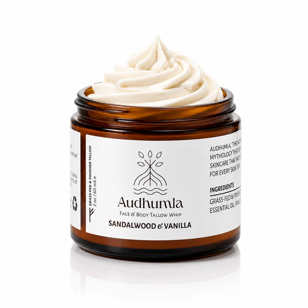 Sandalwood & Vanilla - Face & Body Tallow Whip 2 oz