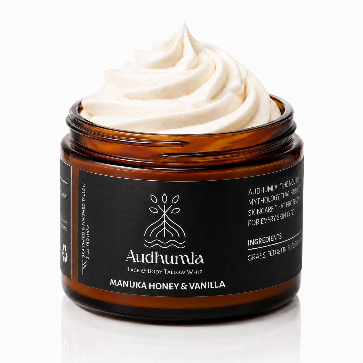Manuka Honey & Vanilla - Face & Body Tallow Whip 2 oz