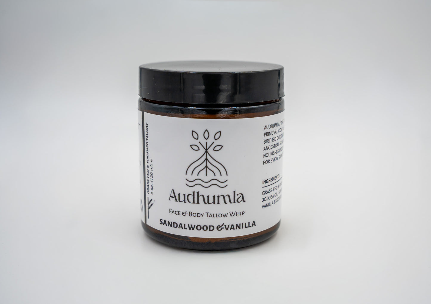 Sandalwood & Vanilla - Face & Body Tallow Whip 4 oz