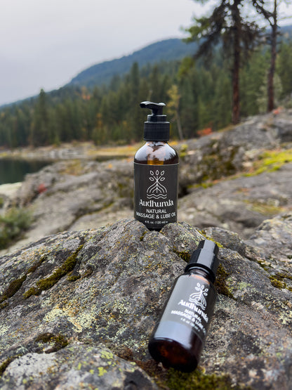 Natural Massage & Lube Oil 4 oz