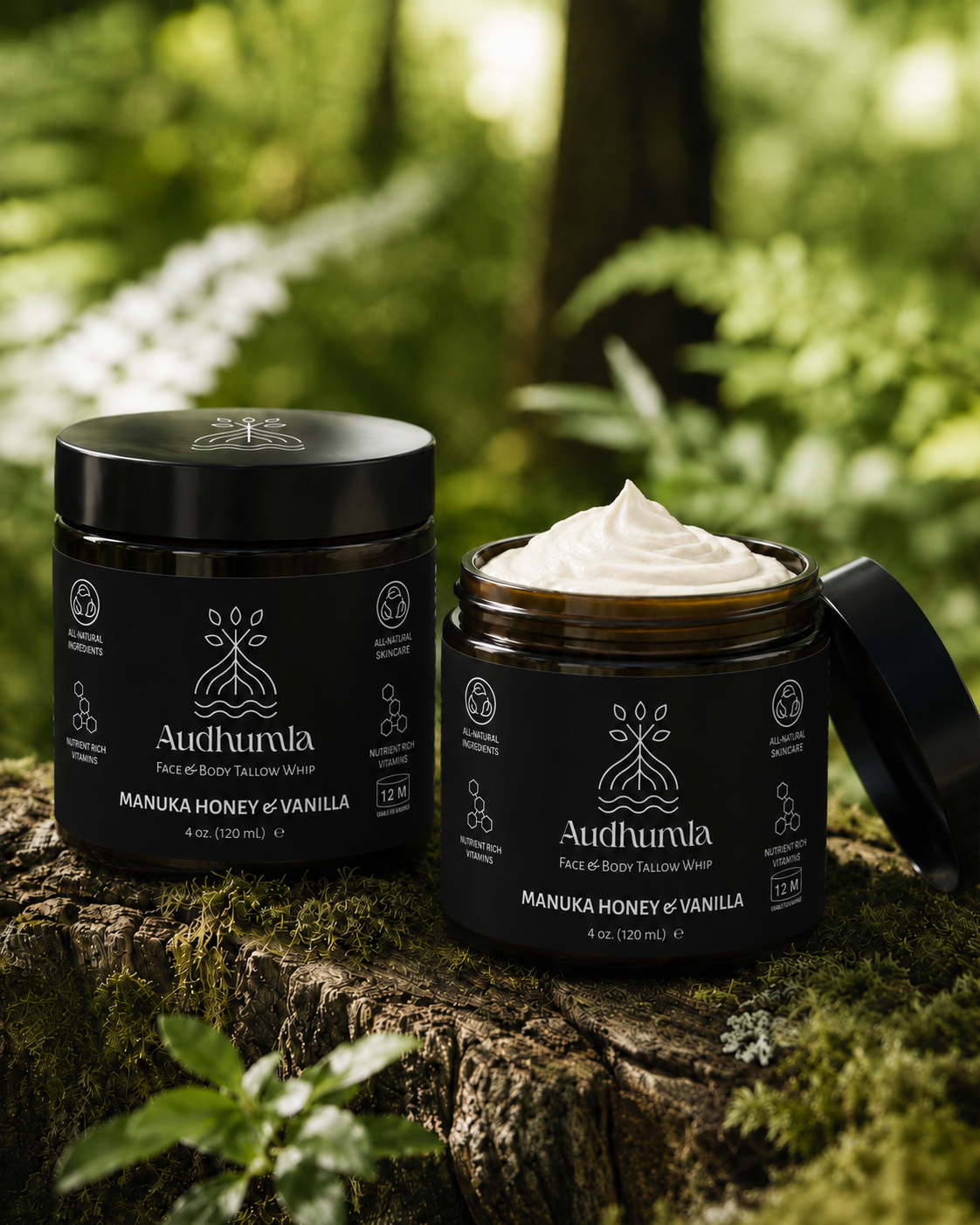 Manuka Honey & Vanilla - Face & Body Tallow Whip 2 oz