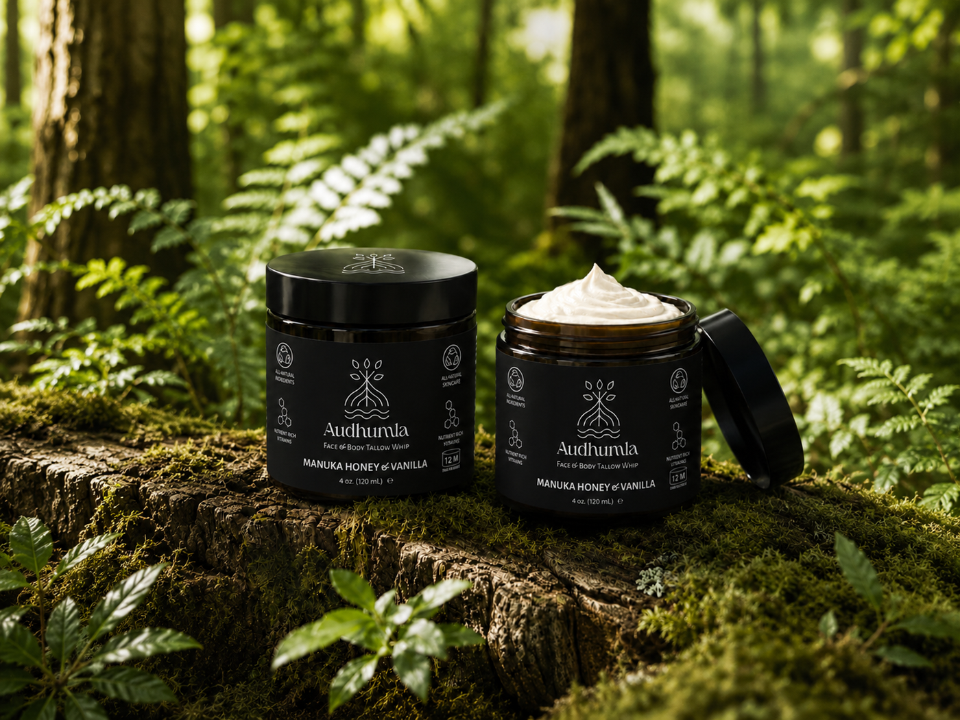 Manuka Honey & Vanilla - Face & Body Tallow Whip 2 oz