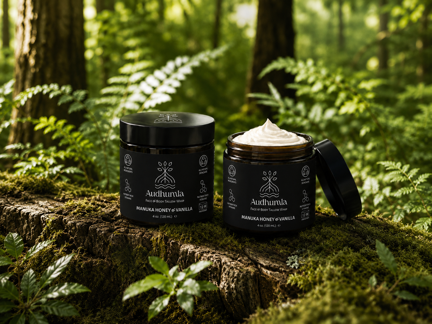 Manuka Honey & Vanilla - Face & Body Tallow Whip 4 oz