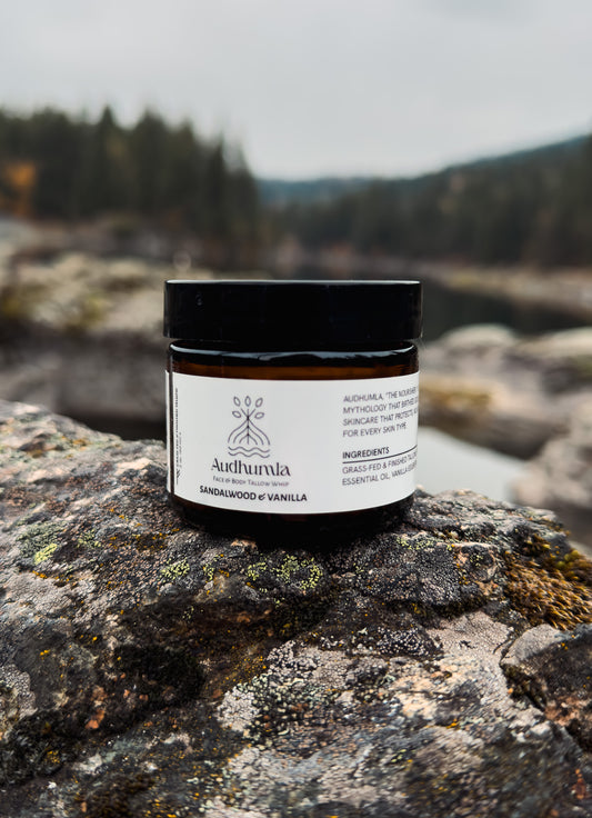 Sandalwood & Vanilla - Face & Body Tallow Whip 2 oz