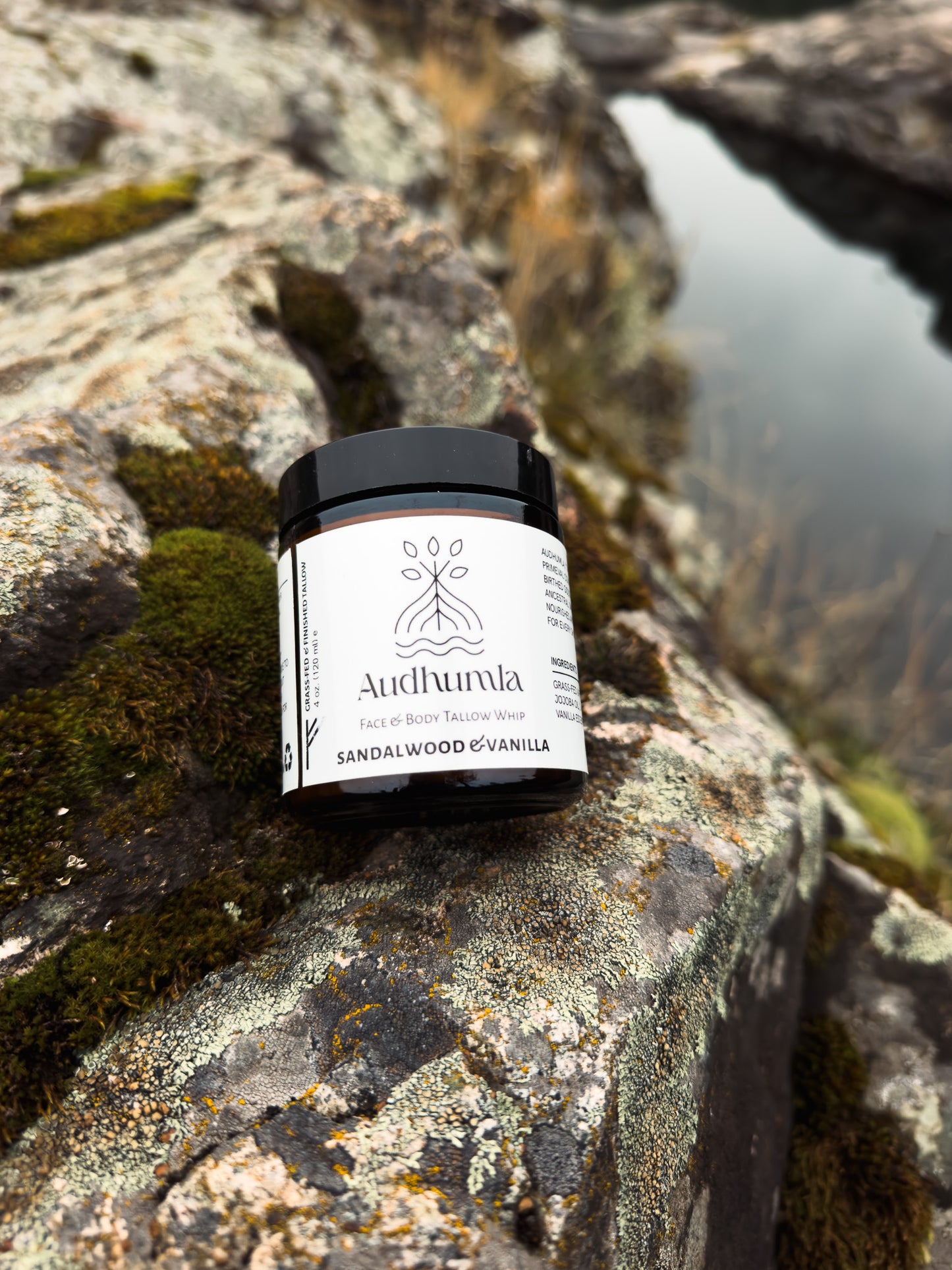 Sandalwood & Vanilla - Face & Body Tallow Whip 4 oz