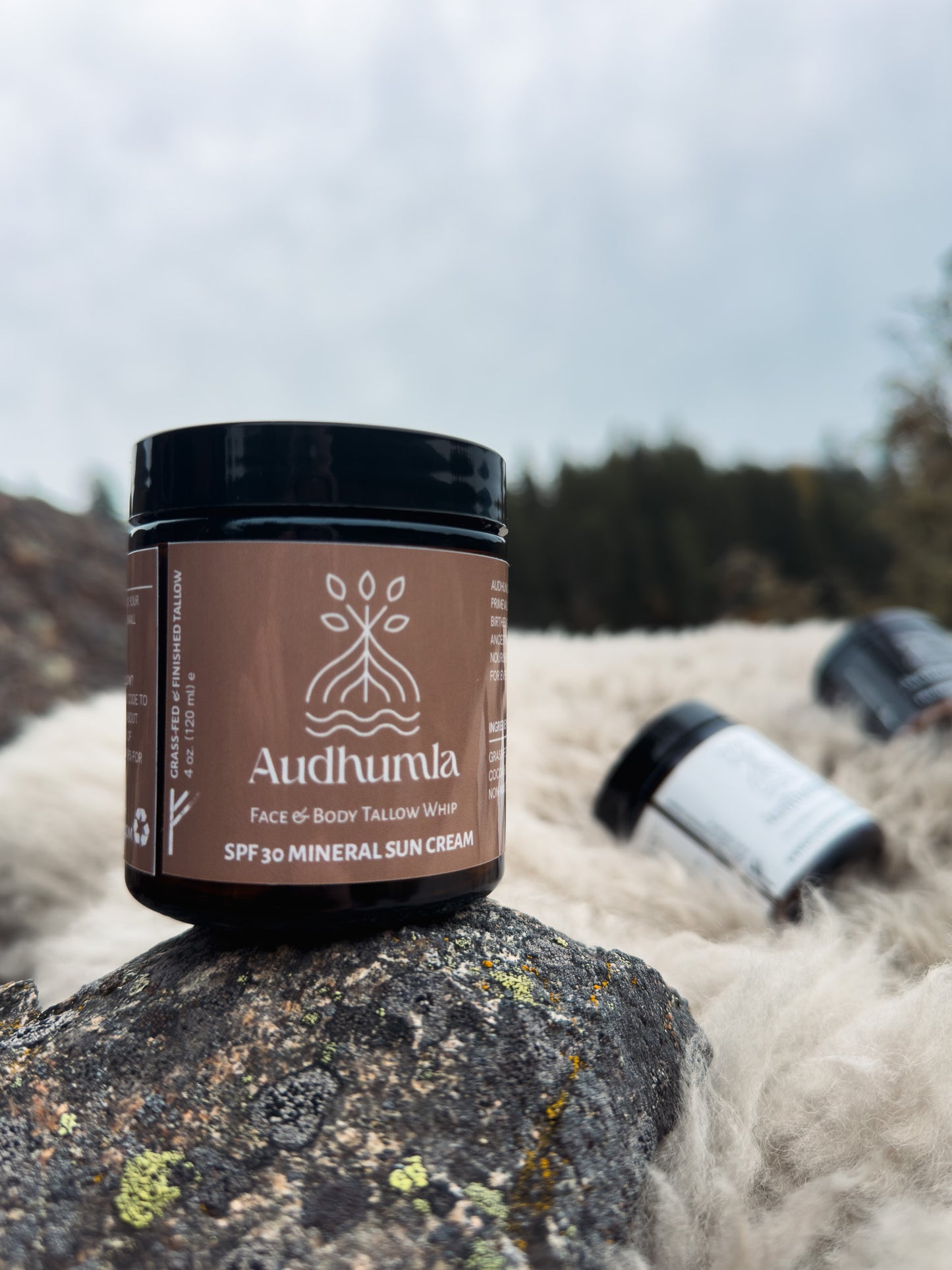 SPF 30 Mineral Sun Cream - Face & Body Tallow Whip 4 oz