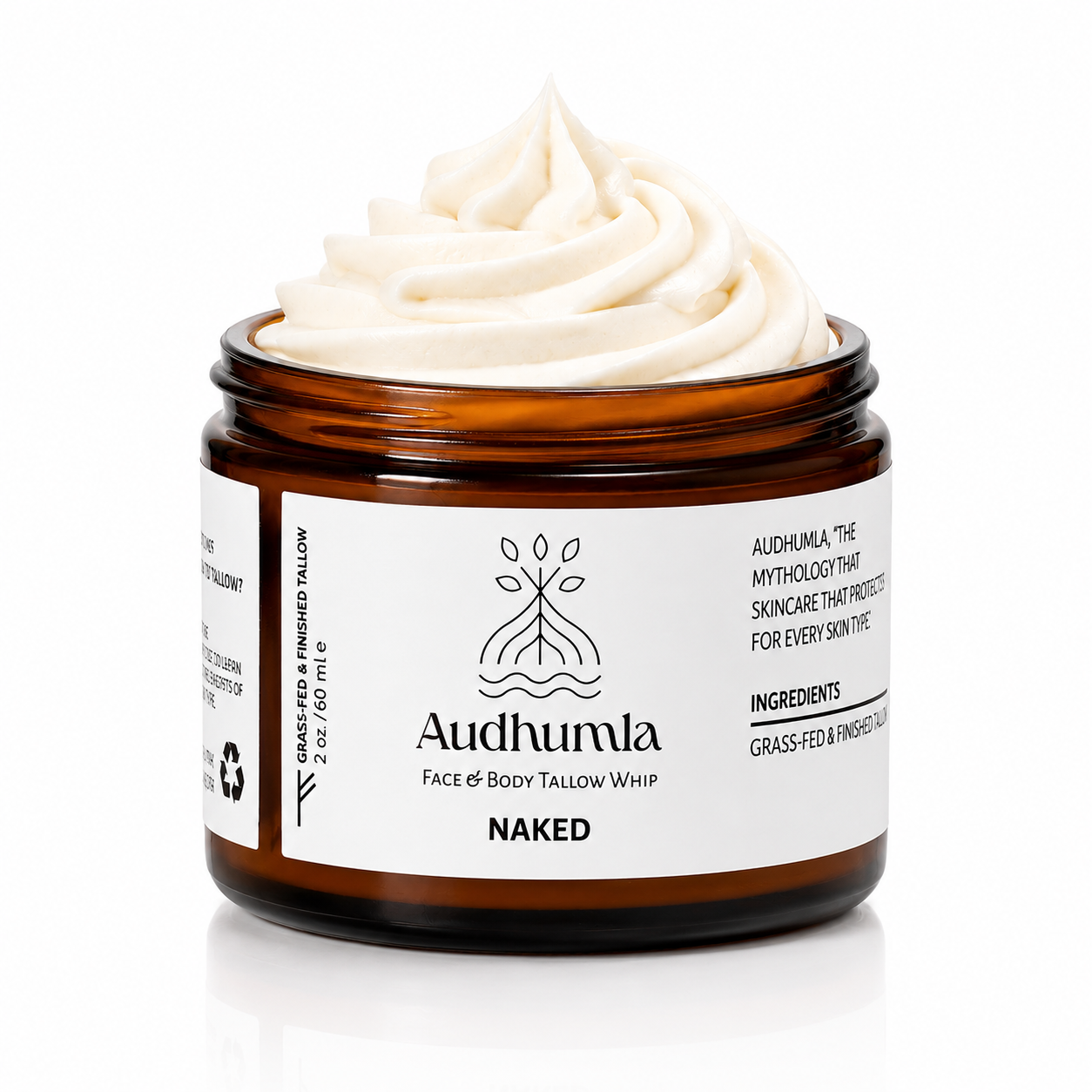 Naked - Face & Body Tallow Whip 2 oz