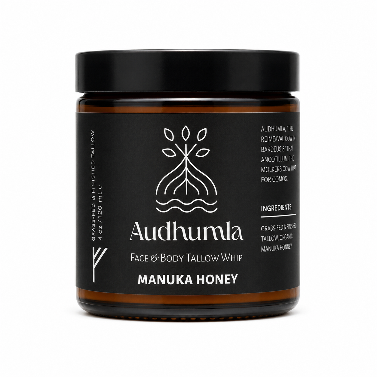 Manuka Honey - Face & Body Tallow Whip 4 oz