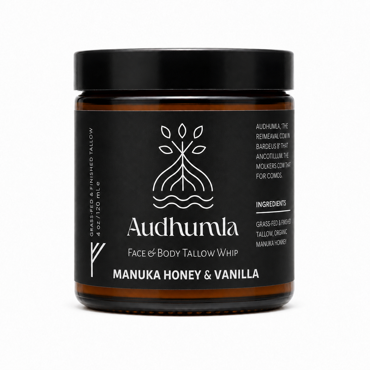 Manuka Honey & Vanilla - Face & Body Tallow Whip 4 oz