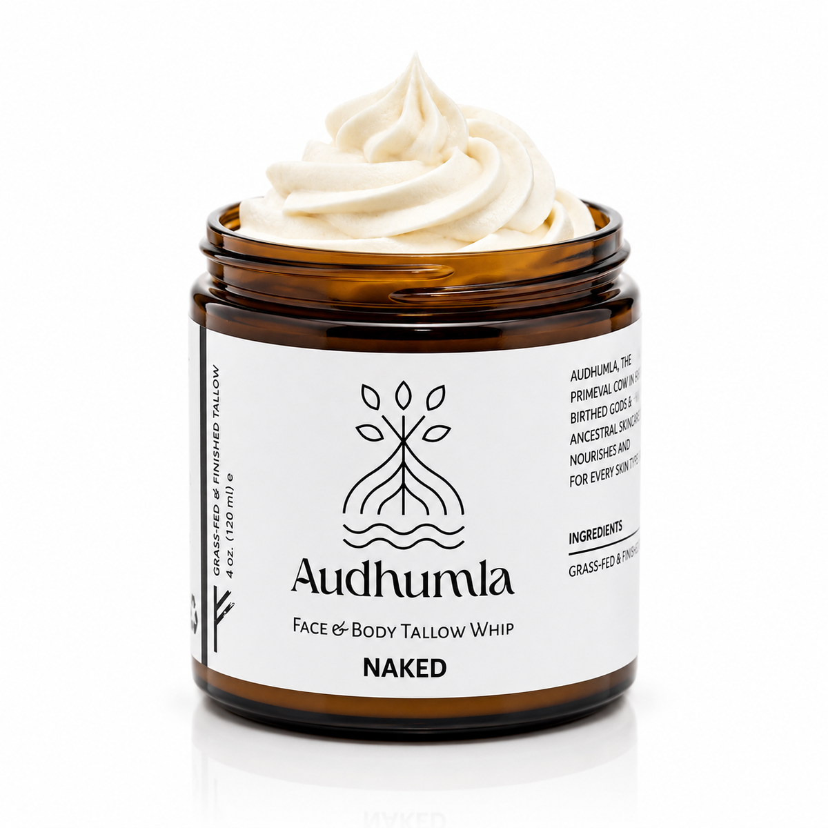 Naked - Face & Body Tallow Whip 4 oz