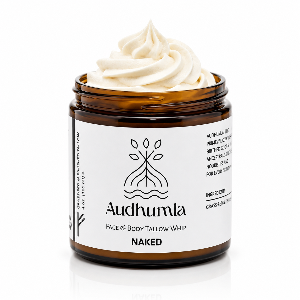 Naked - Face & Body Tallow Whip 4 oz