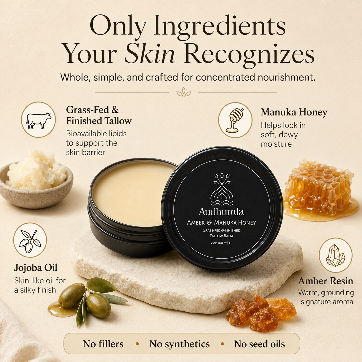 Only ingredients your skin recognizes