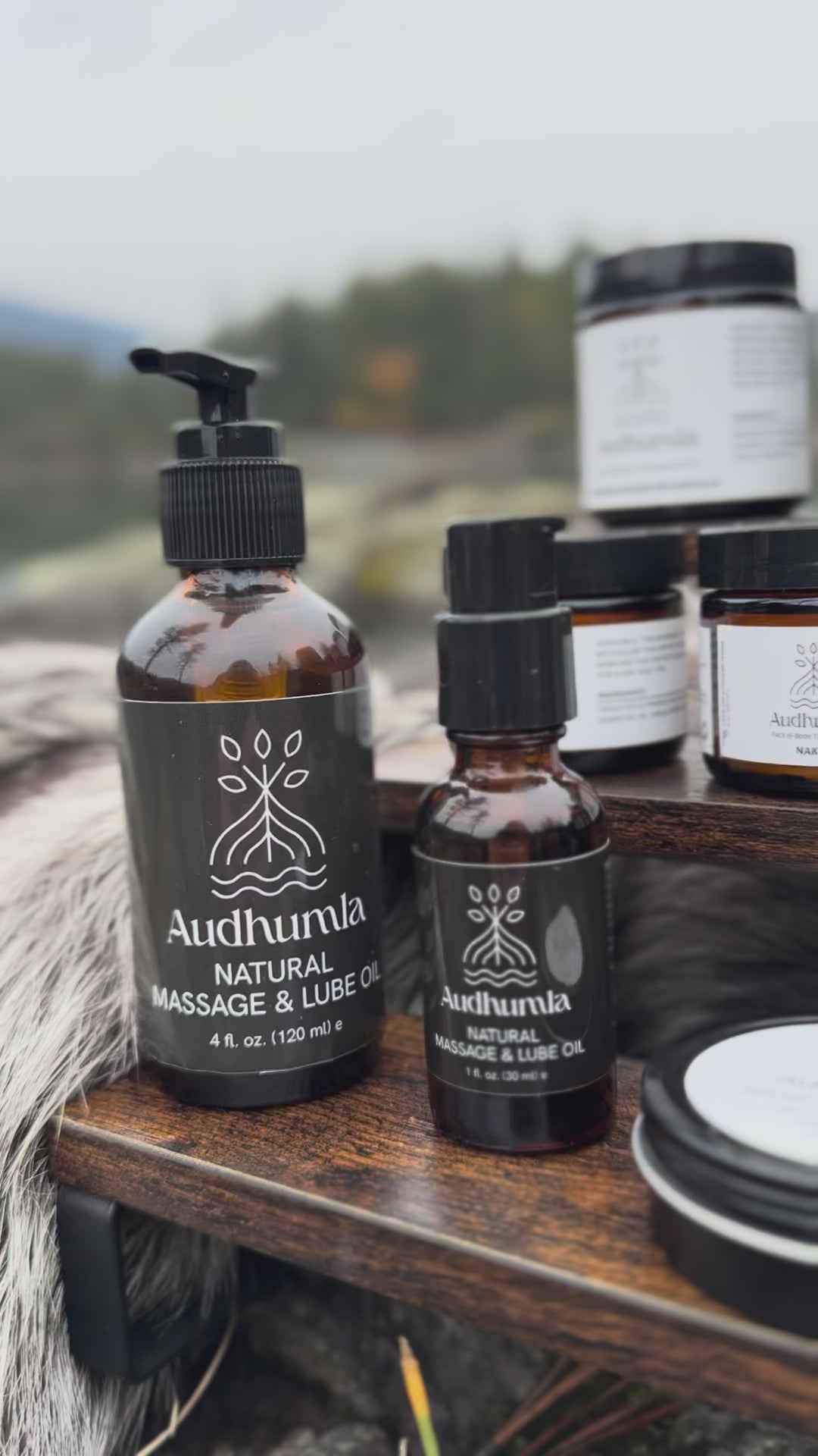 Natural Massage & Lube Oil 4 oz