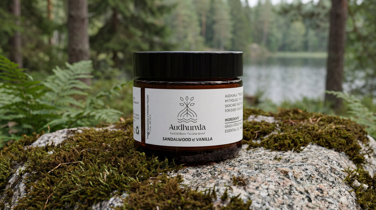 Sandalwood & Vanilla - Face & Body Tallow Whip 2 oz