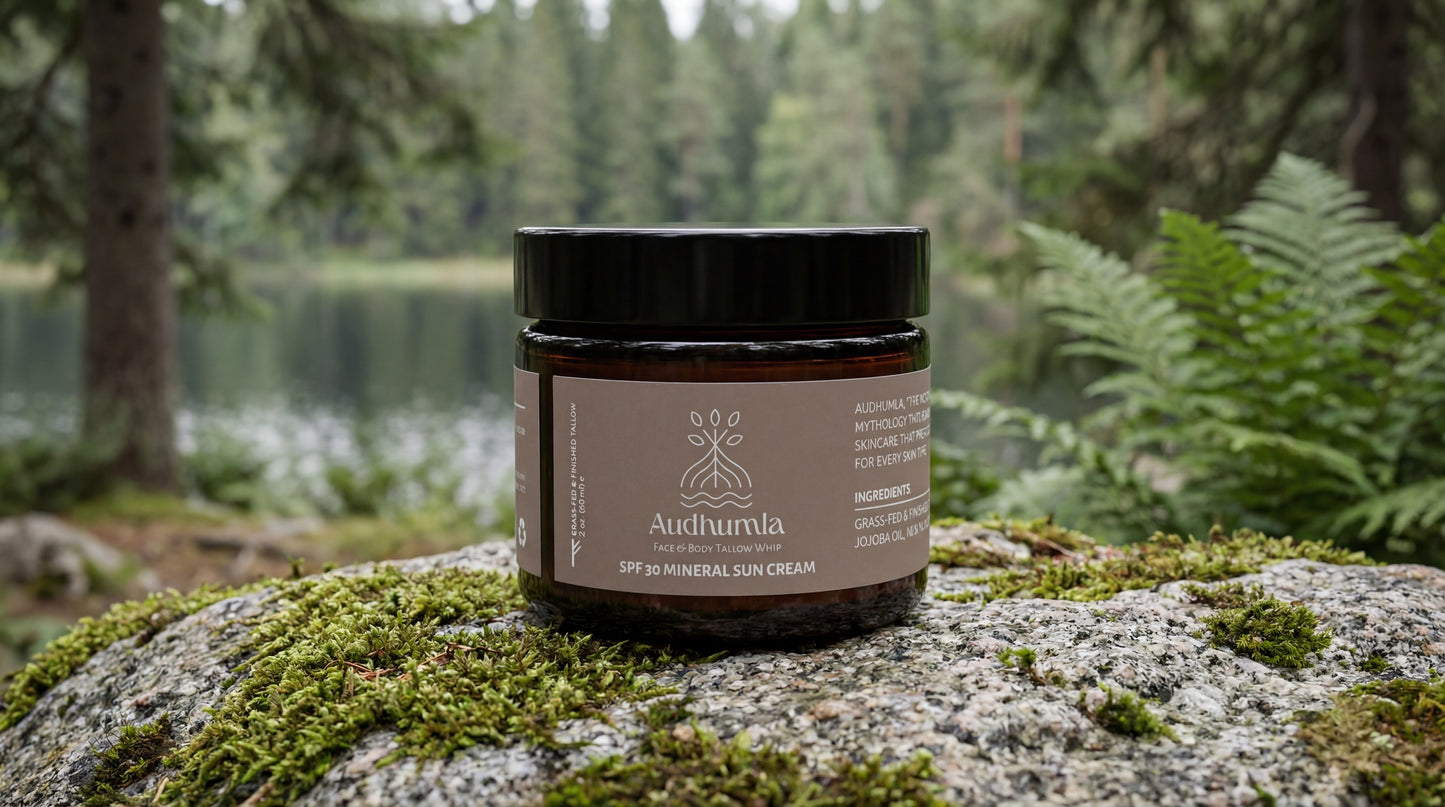 SPF 30 Mineral Sun Cream - Face & Body Tallow Whip 2 oz